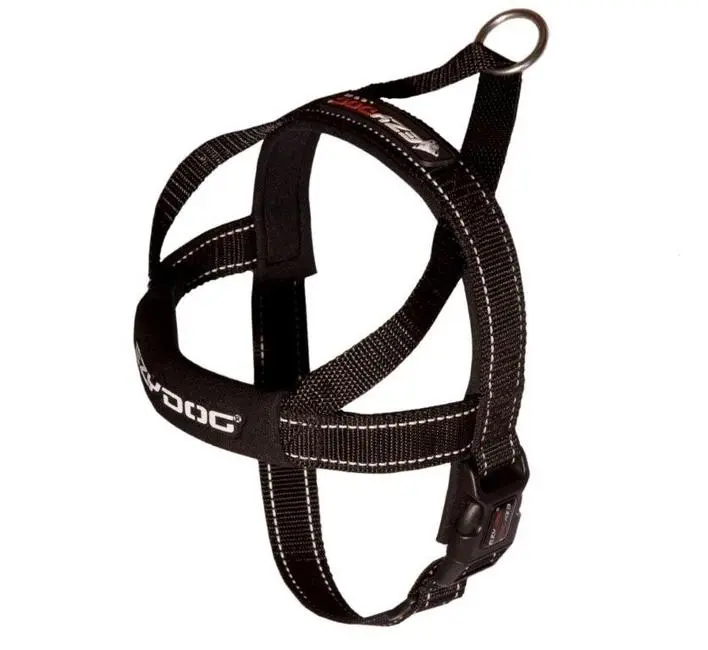 QuickFit sele sort XL - stærk og hurtig sele til store hunde